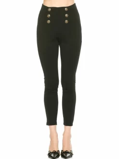 Women Alexia Admor Freyja Button Ponte Leggings