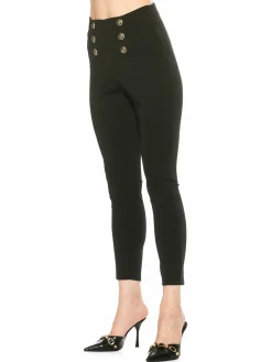 Women Alexia Admor Freyja Button Ponte Leggings