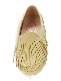 Tod's Fringe Suede Driving Loafers