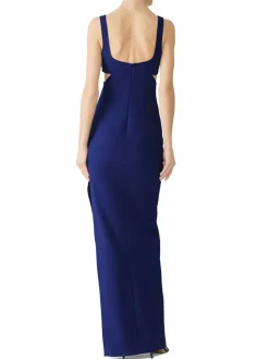 Women Likely Front Slit Cutout Gown