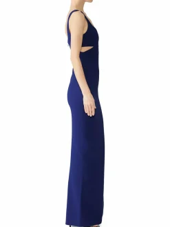 Women Likely Front Slit Cutout Gown