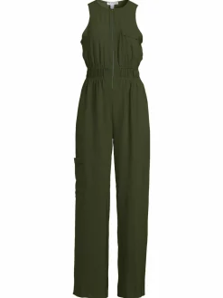 Women Love Ady Front Zip Cargo Jumpsuit