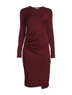 Women Vince Gathered Midi Sheath Dress