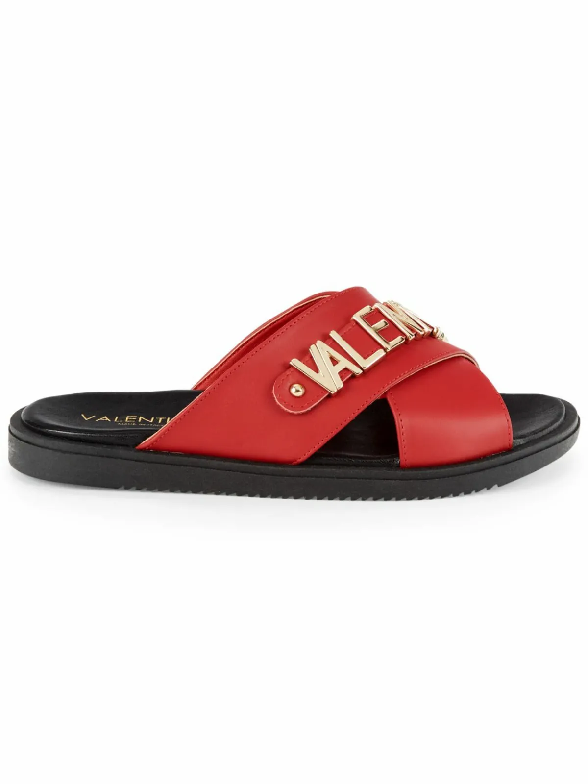 Valentino by Mario Valentino Gea Logo Crossover Slides