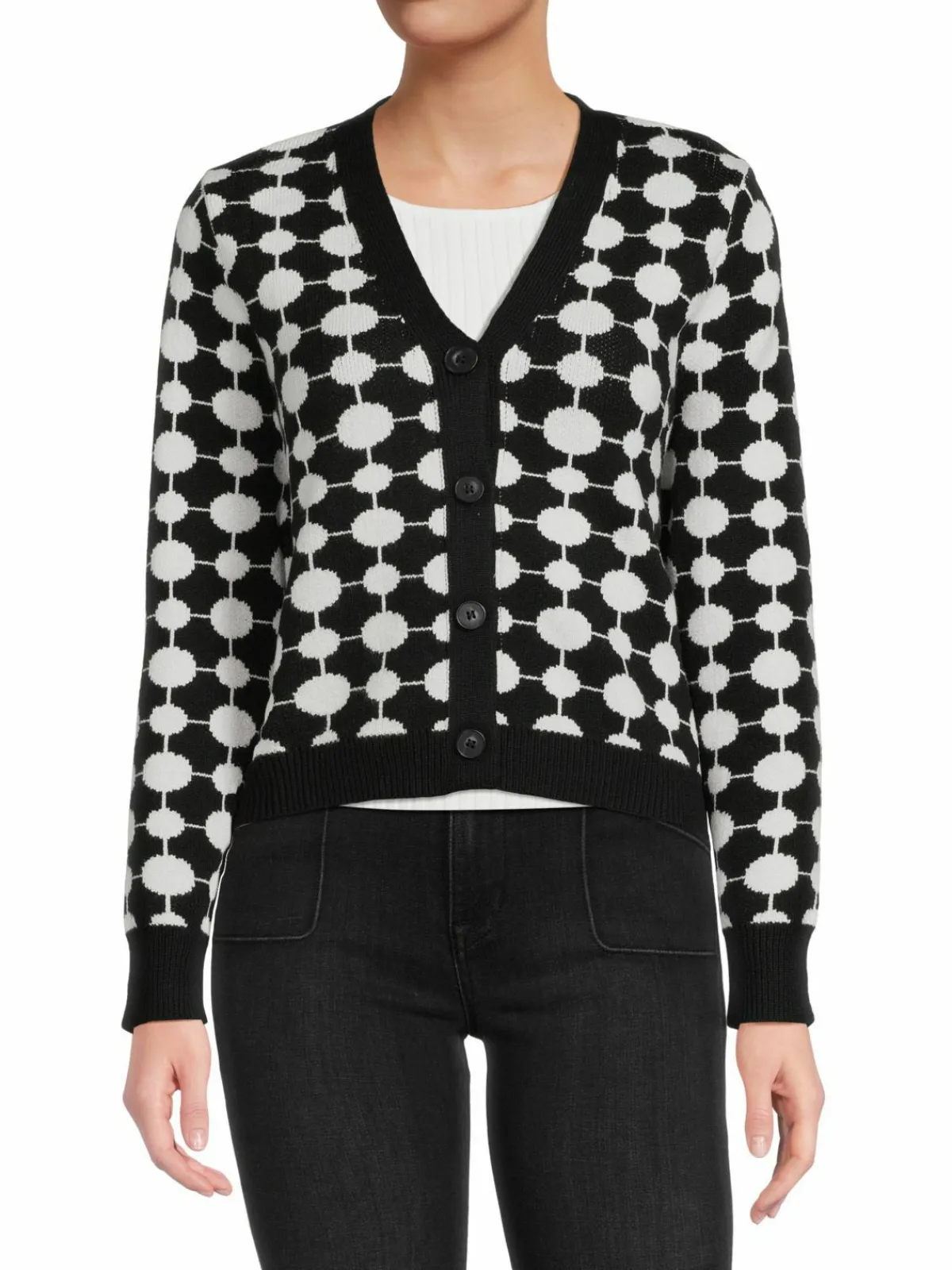 Women Renee C. Geometric Print Cardigan