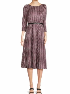 Women Calvin Klein Geometric Print Midi Dress