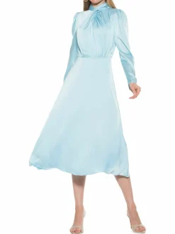 Women Alexia Admor Gillian Satin Fit & Flare Dress