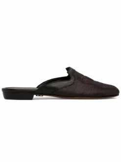 Beautiisoles by Robyn Shreiber Ginevra Crest Canvas Mules