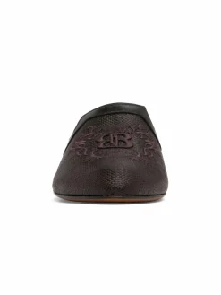 Beautiisoles by Robyn Shreiber Ginevra Crest Canvas Mules