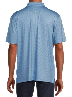 Callaway Polos|Gingam Golf Polo Vallarta Blue