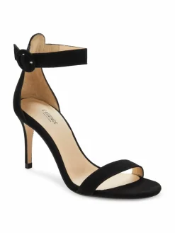 L'AGENCE Gisele Suede Ankle Loop Sandals