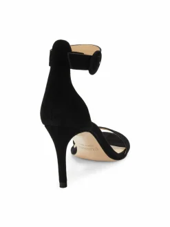 L'AGENCE Gisele Suede Ankle Loop Sandals
