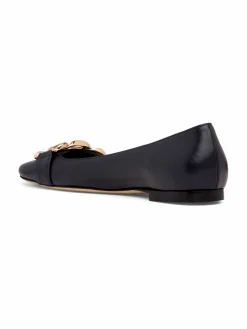 Beautiisoles by Robyn Shreiber Giuly Chain Leather Ballet Flats