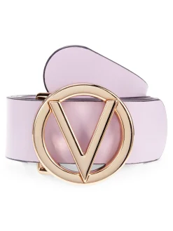 Valentino by Mario Valentino Belts|Giusy Logo Leather Belt Lilac