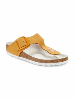 Birkenstock Gizeh Wide Fit T Strap Leather Sandals