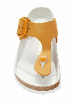 Birkenstock Gizeh Wide Fit T Strap Leather Sandals