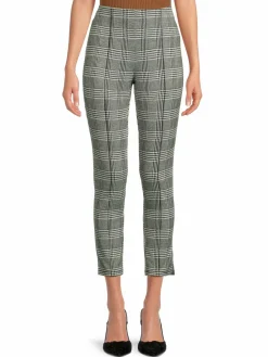 Women Andrew Marc Sport Glen Check Knit Pants