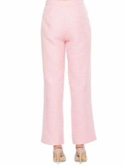 Women Alexia Admor Glitter Jayden Tweed Wide Leg Pants