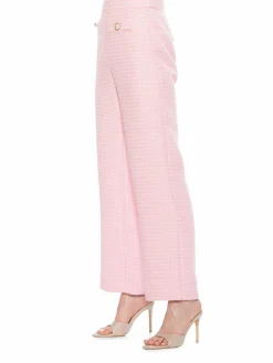 Women Alexia Admor Glitter Jayden Tweed Wide Leg Pants