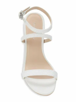Stuart Weitzman Glitter Strappy Sandals