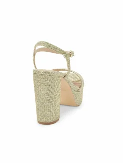 Stuart Weitzman Glitter Textured Sandals