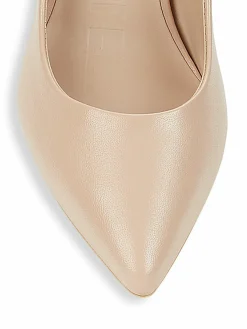 Karl Lagerfeld Paris Glora Point-Toe Leather Pumps