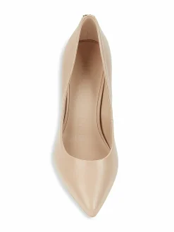 Karl Lagerfeld Paris Glora Point-Toe Leather Pumps