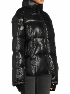 Women S13 Gloss Allie Faux Fur Thumbhole Puffer Jacket