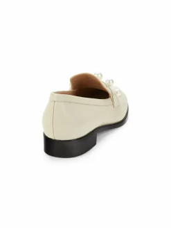 Stuart Weitzman Goldie Faux Pearl Studded Loafers