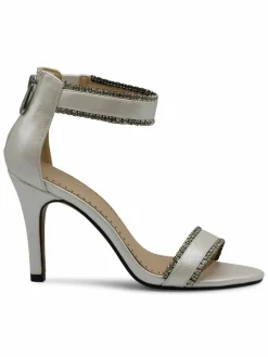 Adrienne Vittadini Gracy Rhinestone Heel Sandals