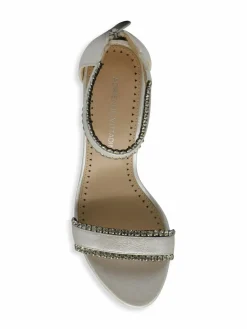 Adrienne Vittadini Gracy Rhinestone Heel Sandals