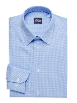 Armani Collezioni Dress Shirts|Graph Dot Dress Shirt Blue