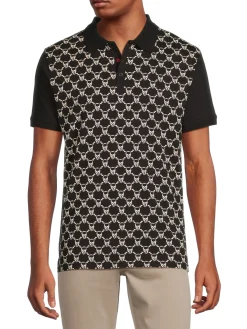 Eleven Paris Polos|Graphic Polo Black