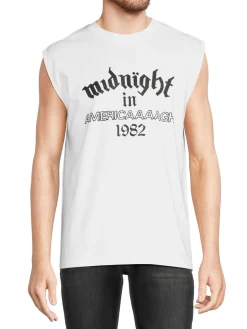 MIDNIGHT STUDIOS Tees|Graphic Tank Top White