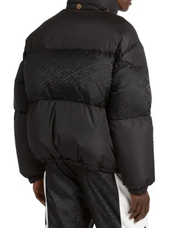 Versace Coats & Jackets|Greca Monogram Mockneck Puffer Down Jacket
