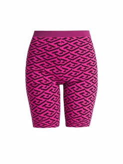 Women Versace Greca Signature Jacquard Shorts