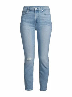 Women 7 For All Mankind Gwenevere High-Rise Ankle Skinny Jeans