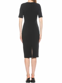 Women Alexia Admor Harper Elbow Sleeve Sheath Dress