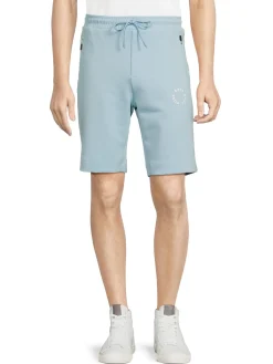 BOSS Shorts|Headlo Logo Zip Pocket Sweatshorts Blue