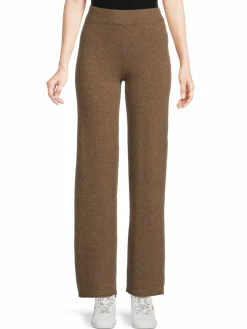 Women Qi Cashmere Heathered Cashmere Yoga Pants