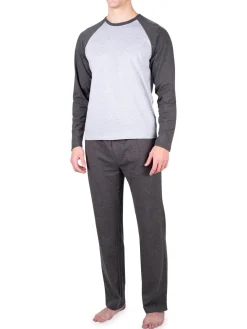 SLEEPHERO Loungewear, Sleepwear & Robes|Heathered Colorblock T-Shirt & Pants Set Light Heat
