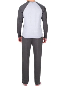 SLEEPHERO Loungewear, Sleepwear & Robes|Heathered Colorblock T-Shirt & Pants Set Light Heat