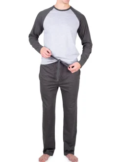SLEEPHERO Loungewear, Sleepwear & Robes|Heathered Colorblock T-Shirt & Pants Set Light Heat