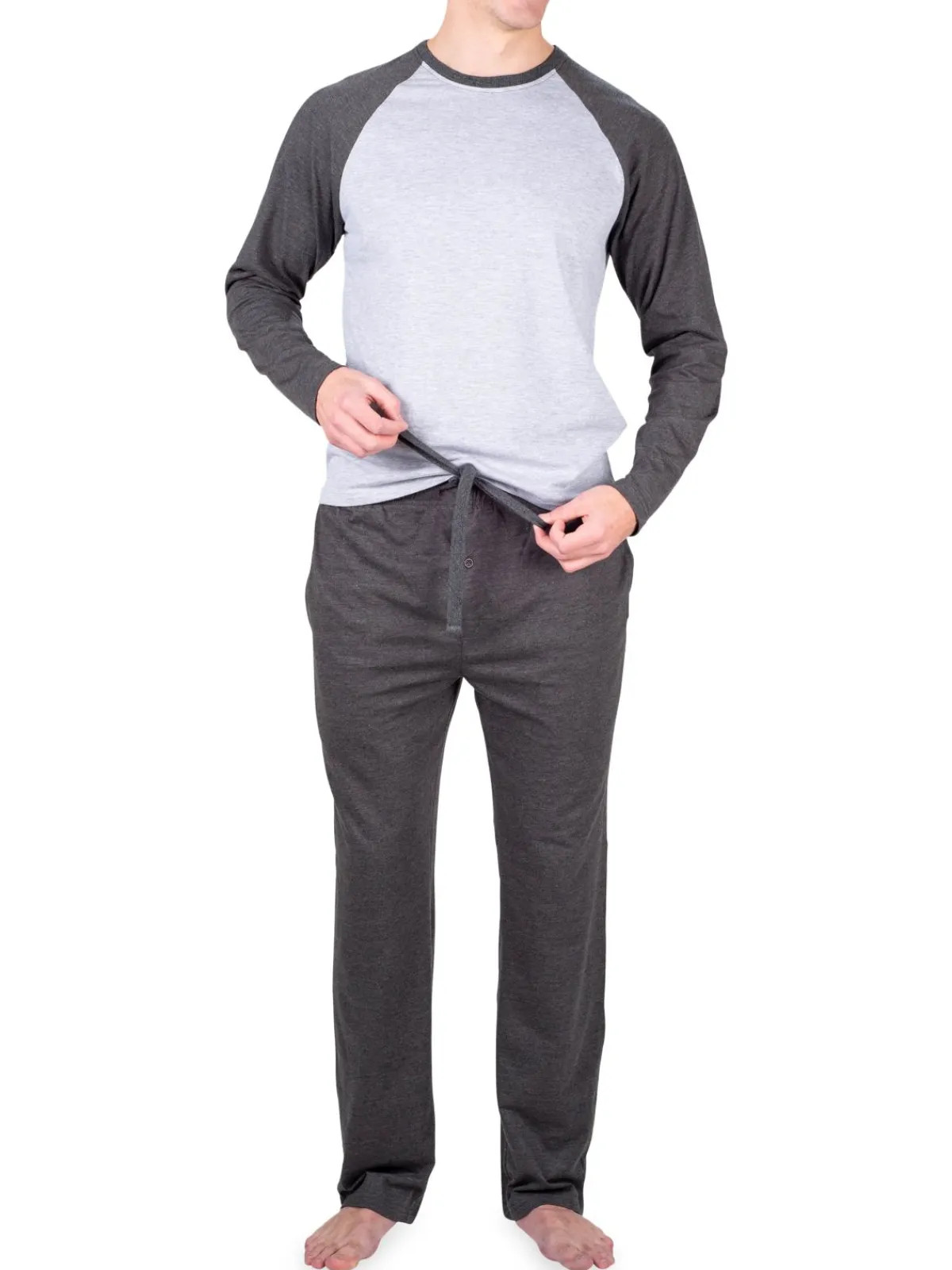 SLEEPHERO Loungewear, Sleepwear & Robes|Heathered Colorblock T-Shirt & Pants Set Light Heat