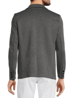 Kenneth Cole Blazers & Sportcoats|Heathered Single Breasted Blazer Black
