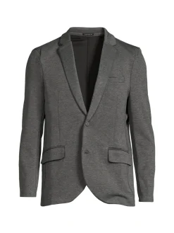 Kenneth Cole Blazers & Sportcoats|Heathered Single Breasted Blazer Black