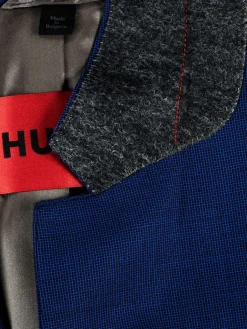 HUGO Blazers & Sportcoats|Henry Slim Fit Virgin Wool Blend Blazer Blue