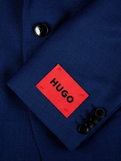 HUGO Blazers & Sportcoats|Henry Slim Fit Virgin Wool Blend Blazer Blue