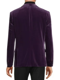HUGO Blazers & Sportcoats|Henry Velvet Slim Fit Blazer Purple