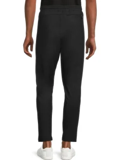 BOSS Pants|Hicon Slim Fit Logo Drawstring Pants Black